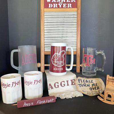 Sale Photo Thumbnail #80: Collection Of Aggie Glassware And Jokes