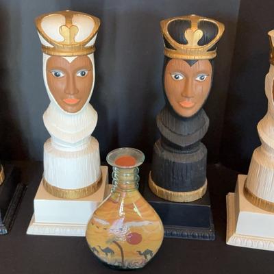 Sale Photo Thumbnail #10: Handpainted Figural Scuptures, Sand In A Bottle