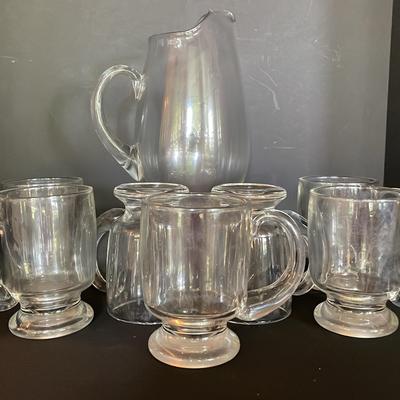Sale Photo Thumbnail #79: Pitcher With 7 Handle Cups