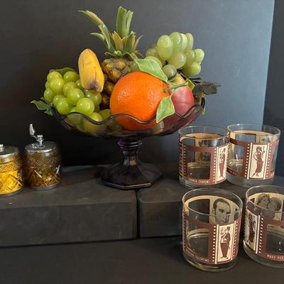 Sale Photo Thumbnail #99: Faux Fruit Arrangement And Vintage Accessories