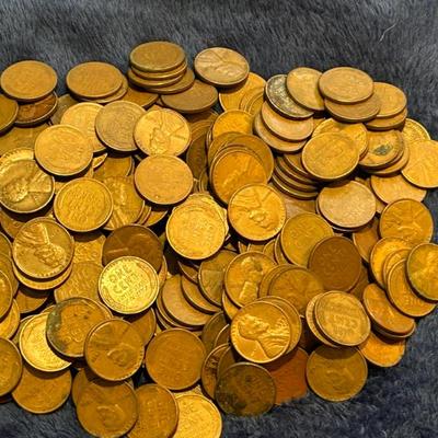 Collection of Wheat Pennies 