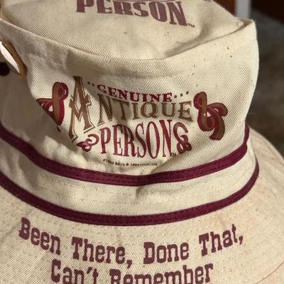 Sale Photo Thumbnail #23: Genuine Antique Person Fishing Hat 