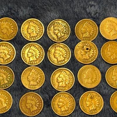 Indian Head Pennies - All Dated in 1800's 