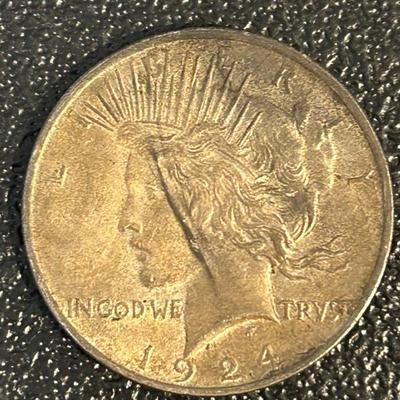 1924 Peace Silver Dollar 