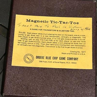 Vintage Magnetic Tic-Tac-Toe Game 