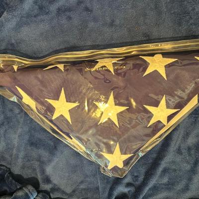 One of Two American Folded Flags 