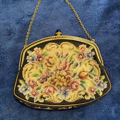 Vintage Needlepoint Bag 