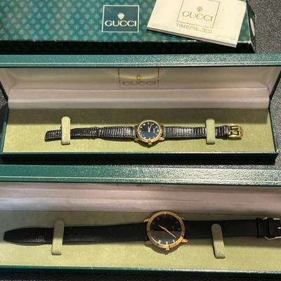 Gucci 4500M and 4500L Watches in Case 