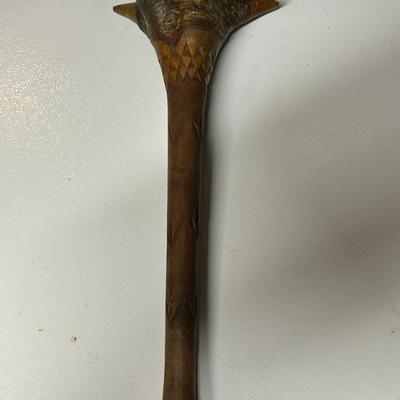Sale Photo Thumbnail #29: 1800's Penobscot Native American Root Club 