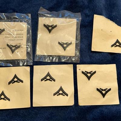 US Marine Corps Corporal Rank Insignia Pins (Lance Mosquito Wings / Chevrons) 