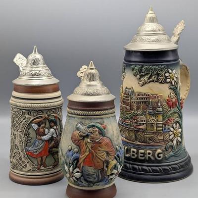 Vibrant German Steins 