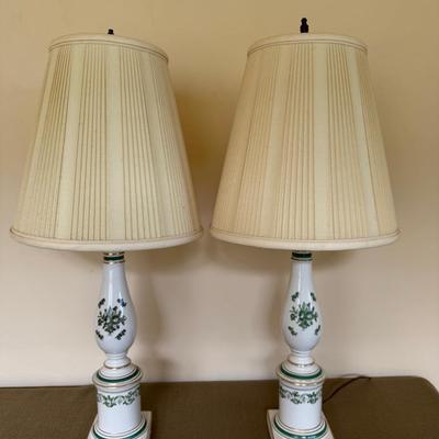 Porcelain Column Lamps