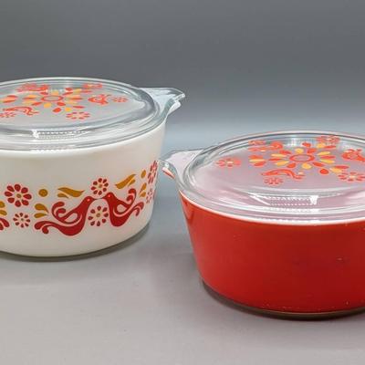 1970's Pyrex Friendship Casseroles