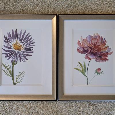 Framed Flower Prints 