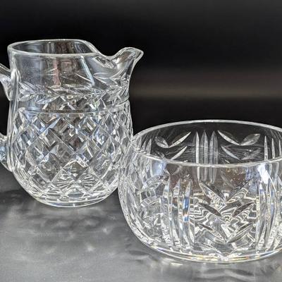 Waterford Crystal Pitcher and Bowl