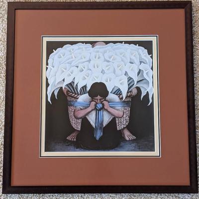 Diego Rivera Mujer con Alcatraces Print