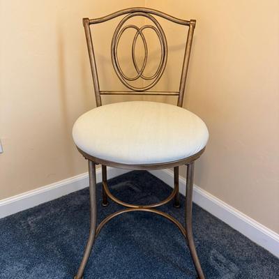 Hillsdale Metal Vanity Stool