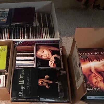 CD's, Tapes, VHS and DVD's