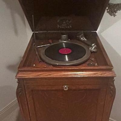 Puritan Wind-up Phonograph