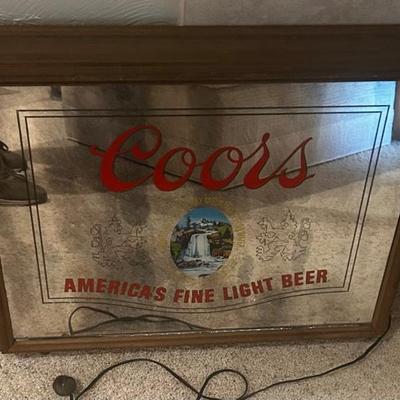 Coors Light Up Mirror