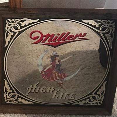 Miller Highlife (Girl on the Moon) Mirror