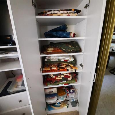 Sale Photo Thumbnail #56: small quilts, storage cabinets