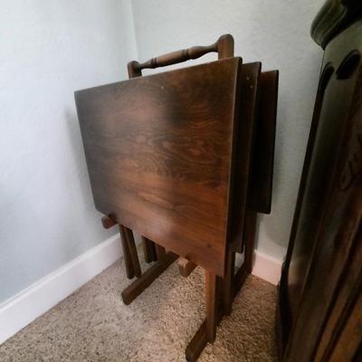 Sale Photo Thumbnail #63: wood tv trays