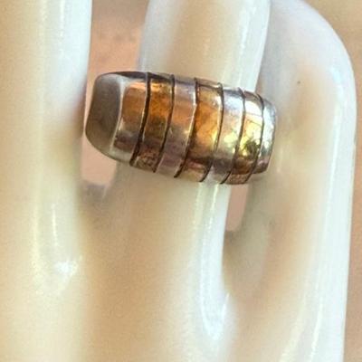 Gorgeous Minas Spiridis Greek Sterling Silver Ring Size 6.5 - Total Weight 8.4 Grams Signed 