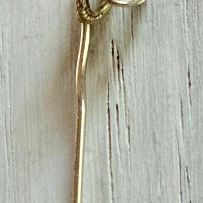 Antique Gold 4 Inch Stick Pin 