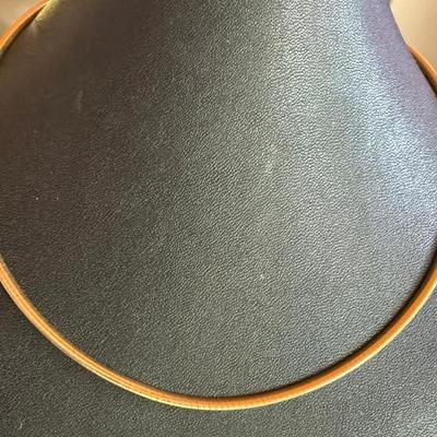 14K White & Yellow Gold 16 Inch Omega Necklace - Total Weight 13.9 Grams 