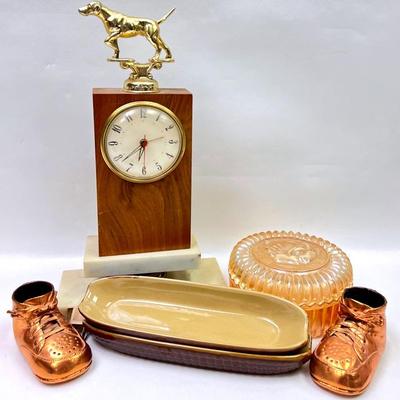Vintage Shooting Dog Clock and More Decor