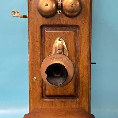 "Kellogg" Oak Wall Phone