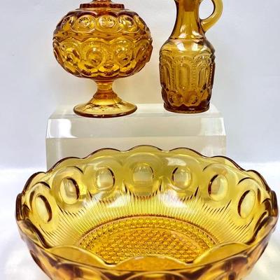 Vintage “L.E. Smith” and More Amber Glassware