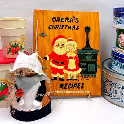 “Currier & Ives” Snow Storm Tin & Kitchen Items 