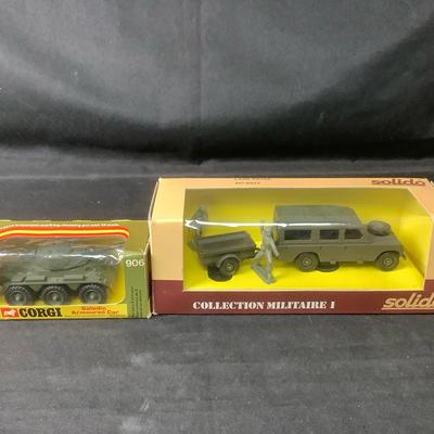 Corgi And Solido Diecast Military Vehicles