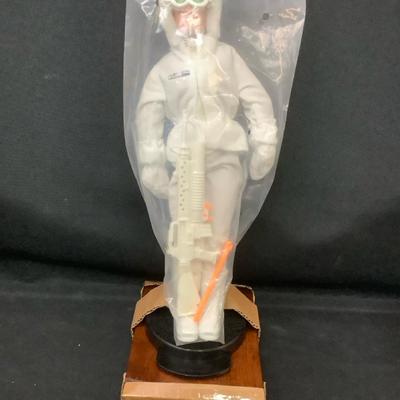 Artic Gear GI Joe With Wooden Base