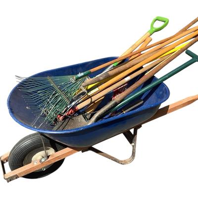 Wheelbarrow And Lawn Tools