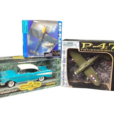 Die cast Model Planes + Car