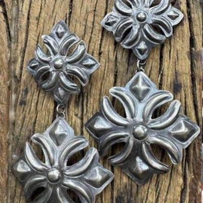 #245 • Yazzie Sterling Silver Dangle Earrings
