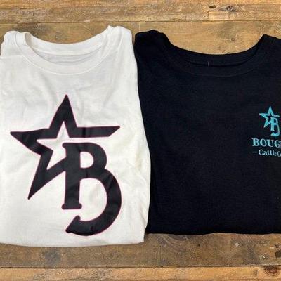 #1022 • (2) Bougie Cattle Company Long Sleeve Shirts
