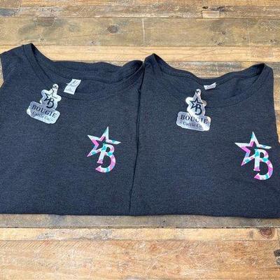 #1034 • (2) Large Bougie Cattle Company T-Shirts
