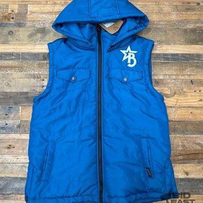 #1060 • Bougie Cattle Company Women's Blue Puffer Vest
