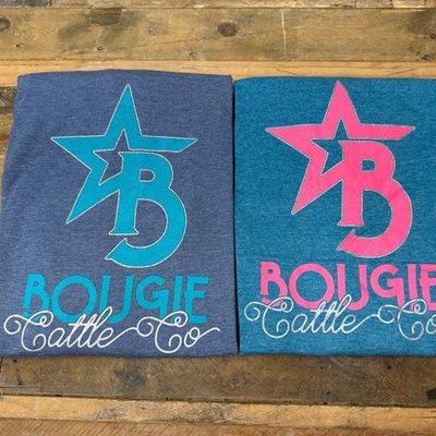 #1030 • (2) Bougie Cattle Company T-Shirts
