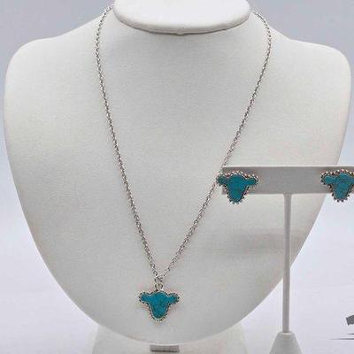 #715 • Cow Shaped Costume Jewelry Set
