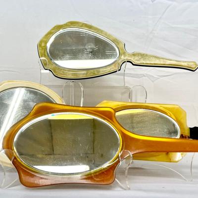 Vintage Hand-Held Vanity Mirrors 