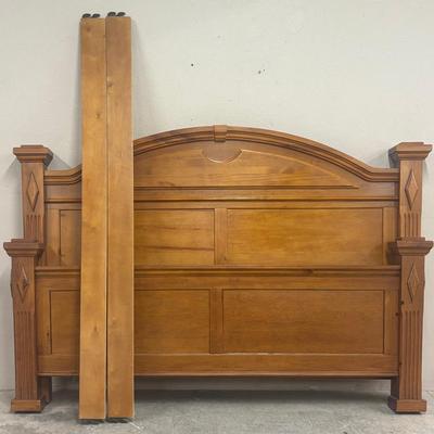 Vintage Solid Wood Bed Frame by Slamaca