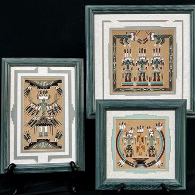 Signed Navajo Sandpaintings 