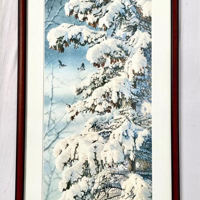 “Chickadees” By Ed Tussey 368/500 Signed 