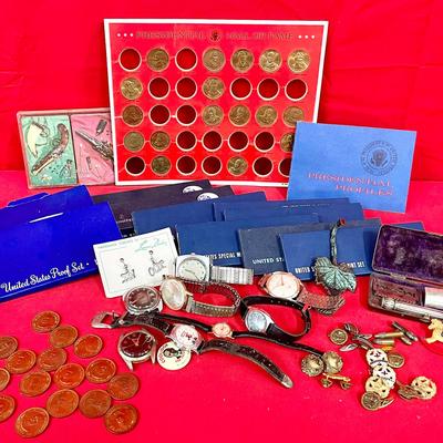 Vintage Shaving Razor, Collectors Coins, Trinkets & More