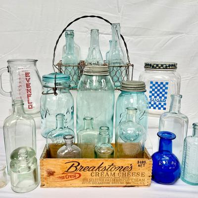 Vintage Glass Bottles 